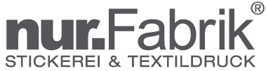 Logo of the textile catalog from nur.Fabrik - Embroidery & Textile Printing